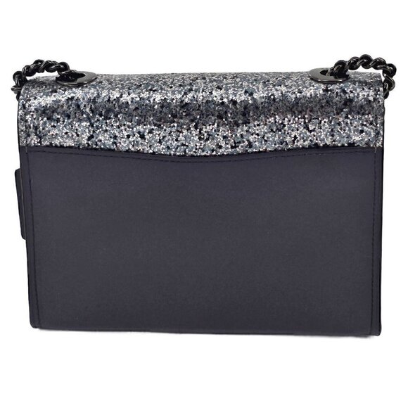 COACH 38697 NEW Parker 18 Glitter Midnight Navy Convertible Shoulder Bag NWT - Picture 8 of 16